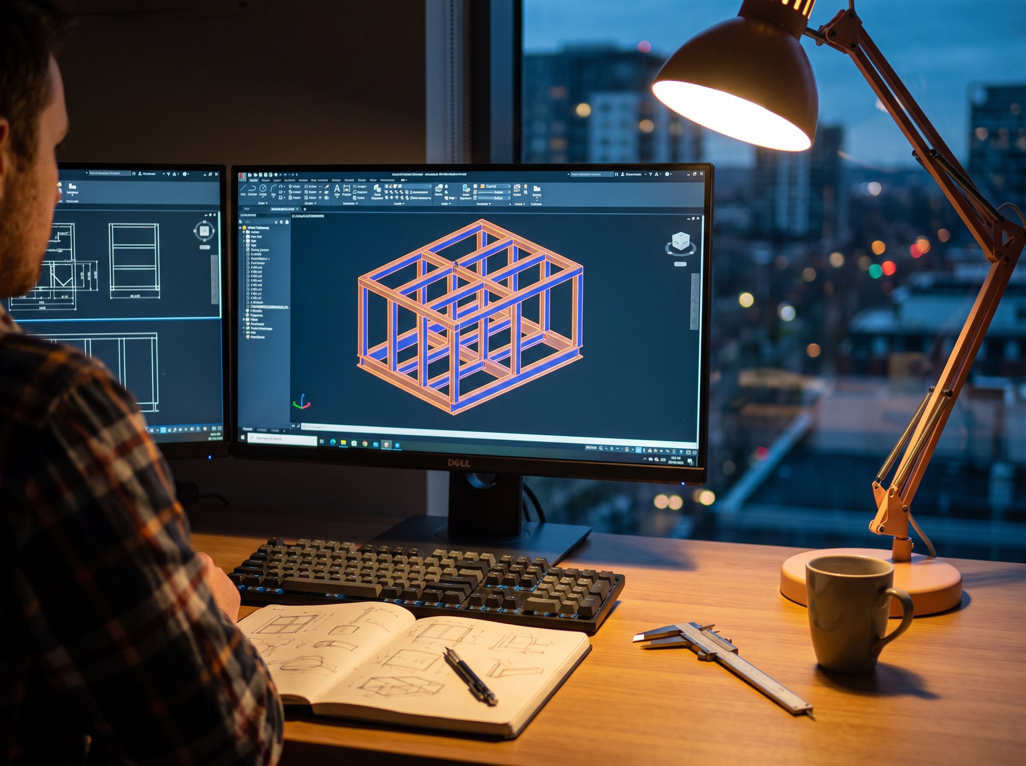 Concept worked up into a manufacture-ready machine assembly