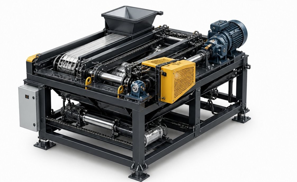Concept worked up into a manufacture-ready machine assembly