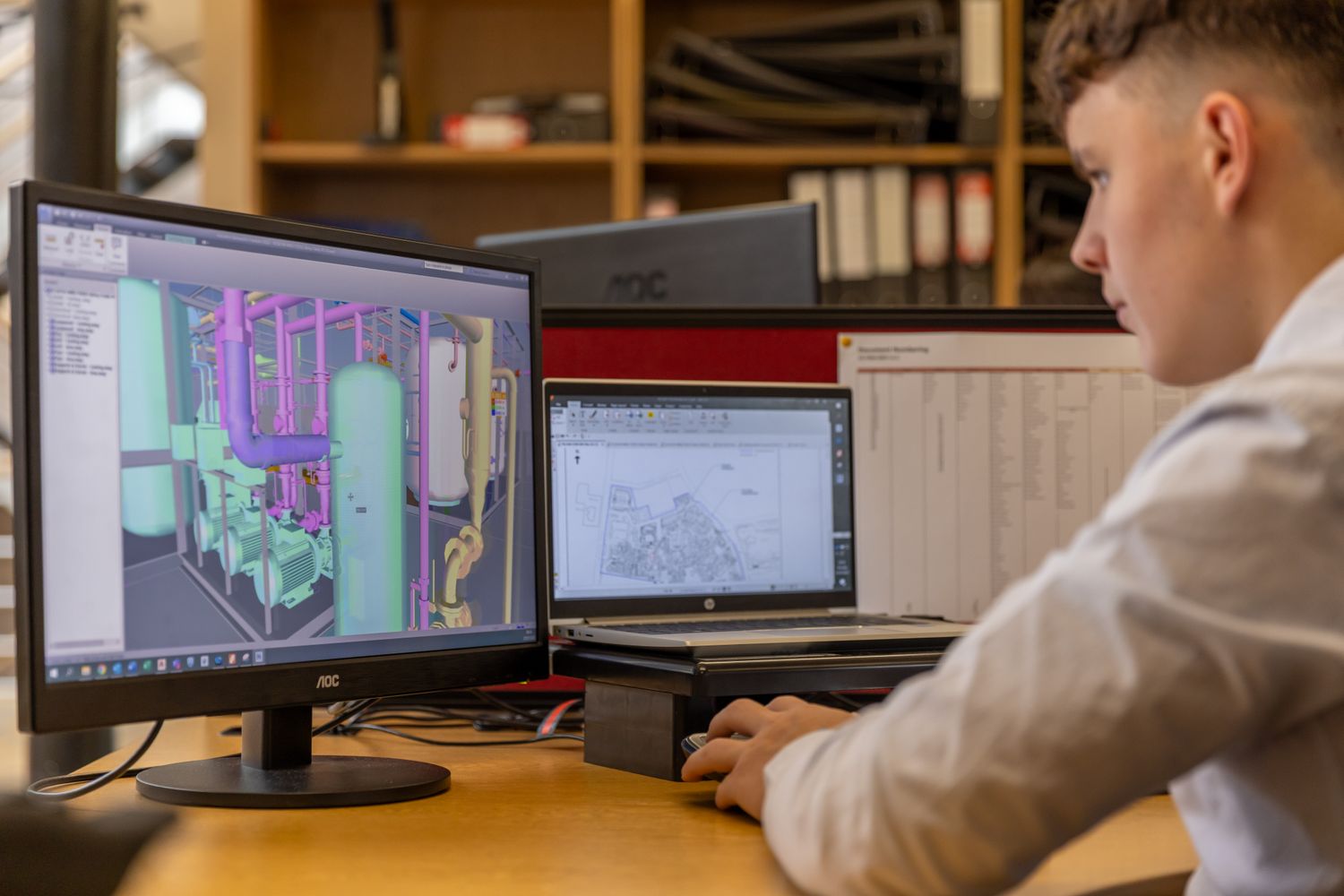 Mechanical design work in CAD