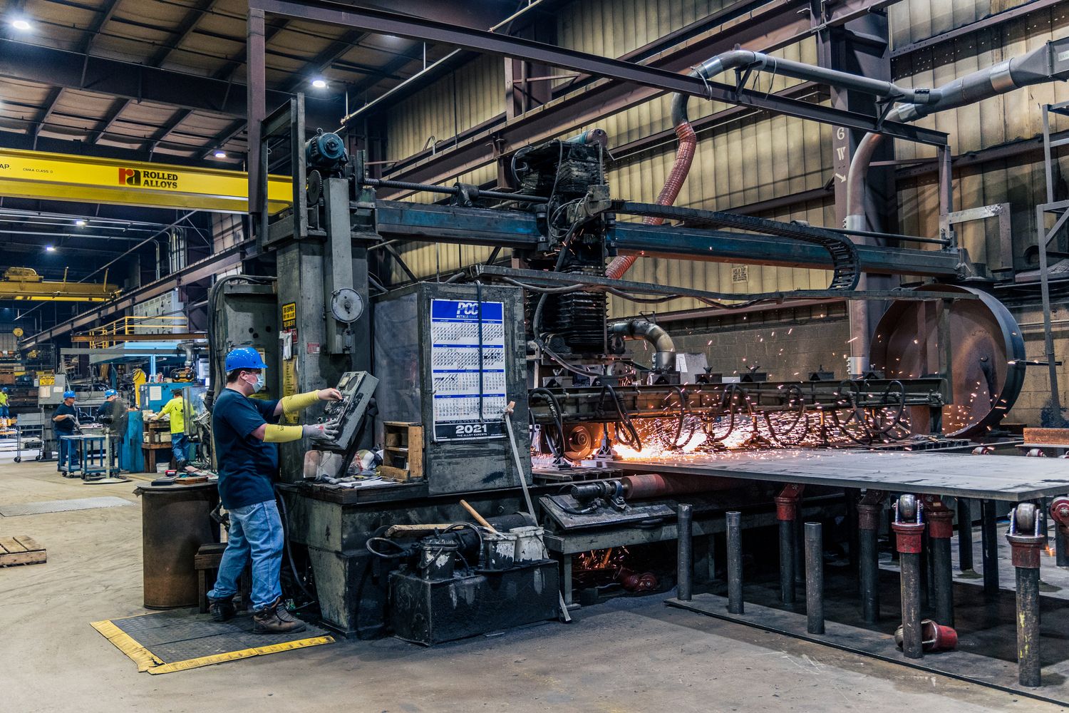 Industrial machinery that needs guarding