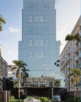 Lee Dama Tower, modern glass exterior render